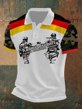 Herren Kameradschaft Deutscher Veteran Kurzarm Polo Shirt